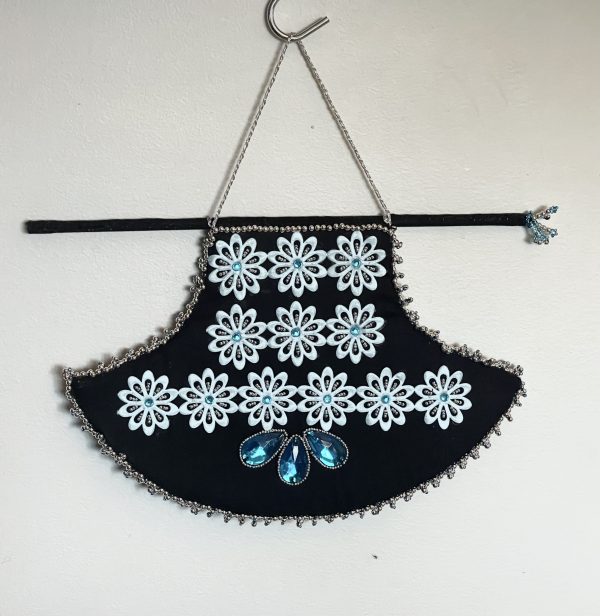 Midnight Tide Hand Fan – Black/Blue - Image 2