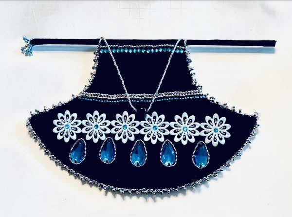 Midnight Tide Hand Fan – Black/Blue