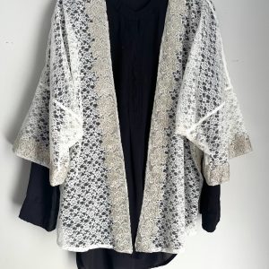 Pearl White Lace Cardigan