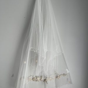 Gilded Bloom Veil